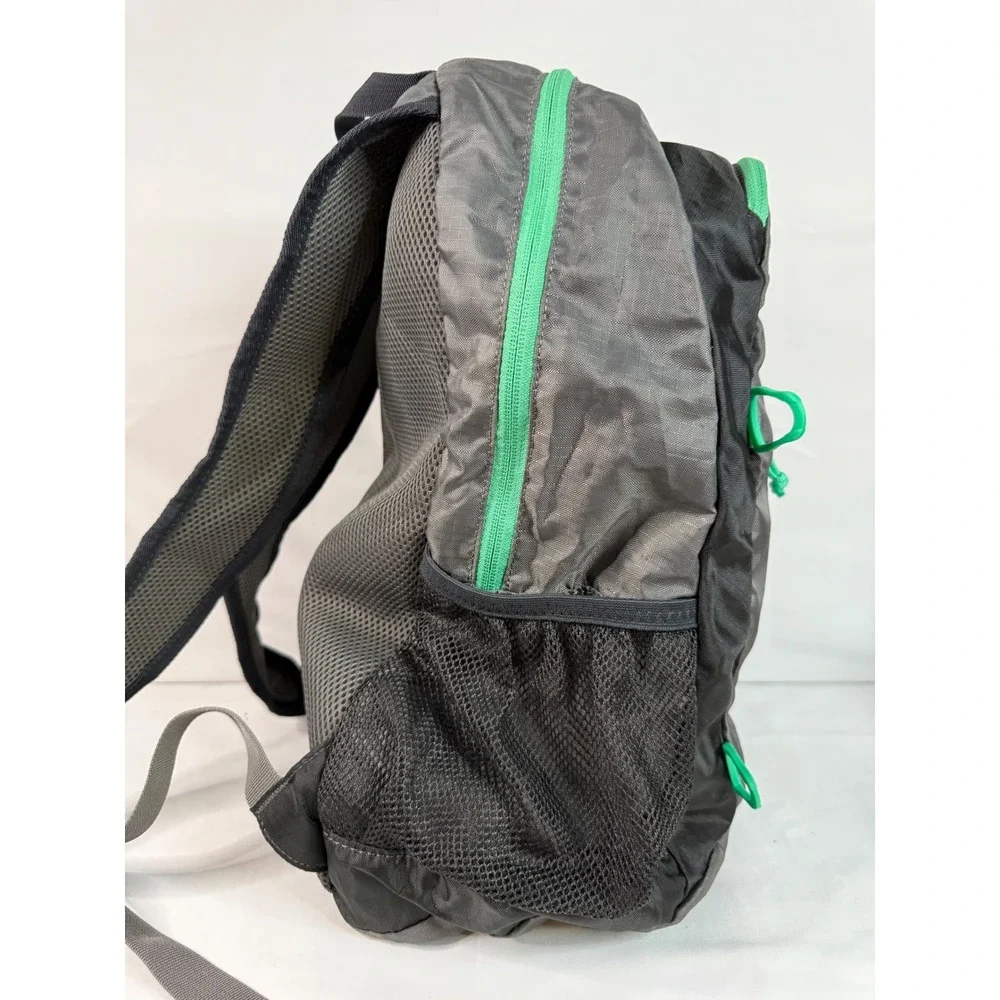 Eddie Bauer Stowaway 20L Packable Backpack Grey Green Hiking Daypack Lightweight